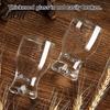 Verres à boire classiques incurvés Mini verre snifter avec base lestée ergonomique, Verres de dégustation transparents, Verres élégants pour fête, Confortable