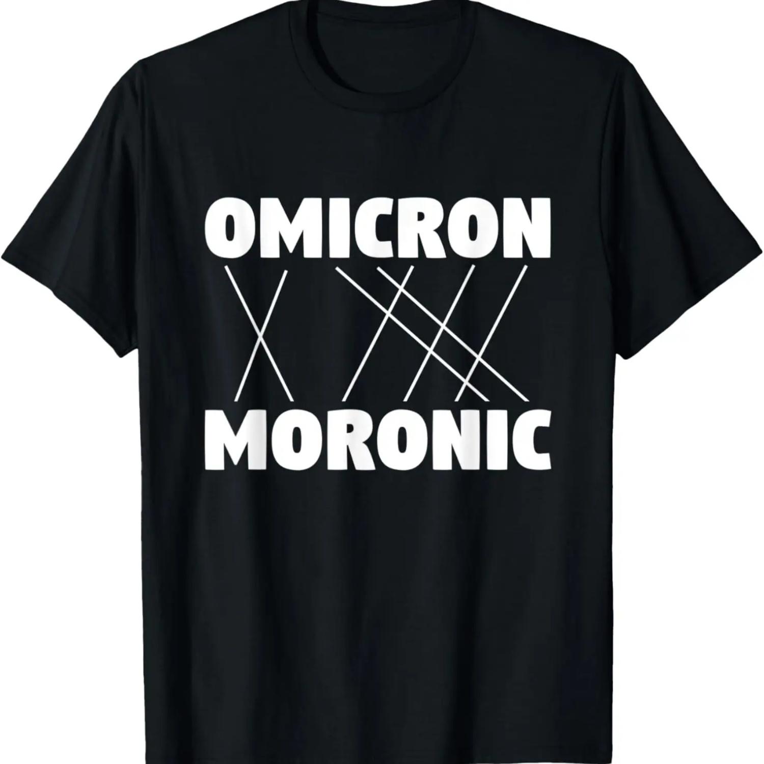 

Omicron spells Moronic - Sheep Shirt T-Shirt S