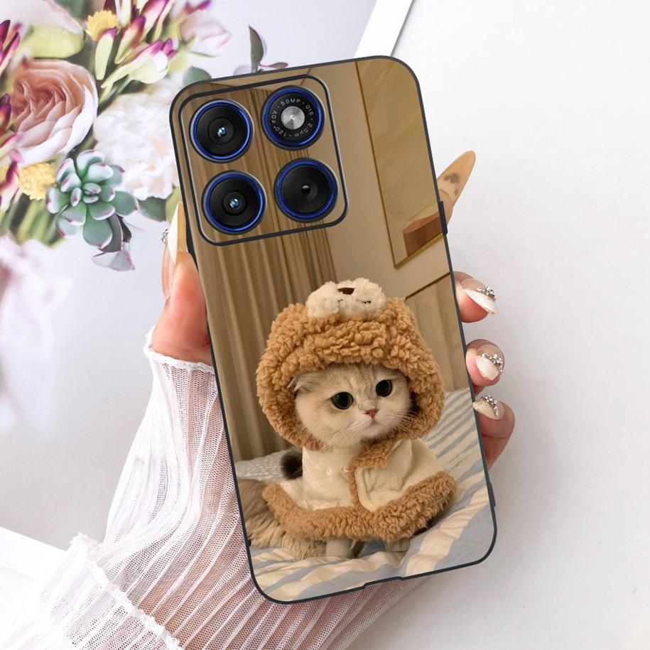 6.7" For Motorola Edge 70 Phone Case Luxury Dragon Cartoon Cover Soft Black Silicone Shell For Motorola Edge70 Moto X70 Air Etui