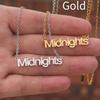 Taylor Digital Swift Signature Stainless Steel Necklace Pendant Letter Fashion