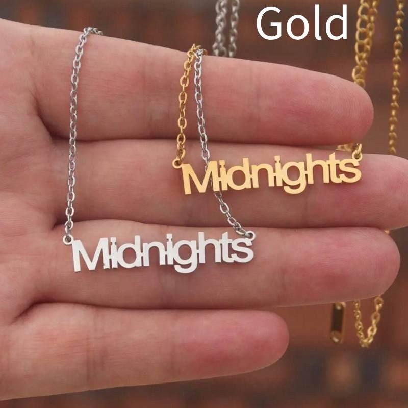 Taylor Digital Swift Signature Stainless Steel Necklace Pendant Letter Fashion