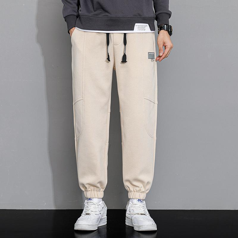 Men's Casual Pants Autumn Fashion Student Leggings Loose Sports Nine-point Pants Men