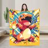 Charmander Battle Manga Blanket Quality Soft  Bedding Throws Winter Kids Adult Outdoor Pattern Bedspread