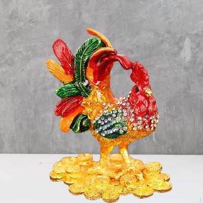 Hühnerfigur Schmuckschatulle Tier Tischdeko Ornament Schmuck