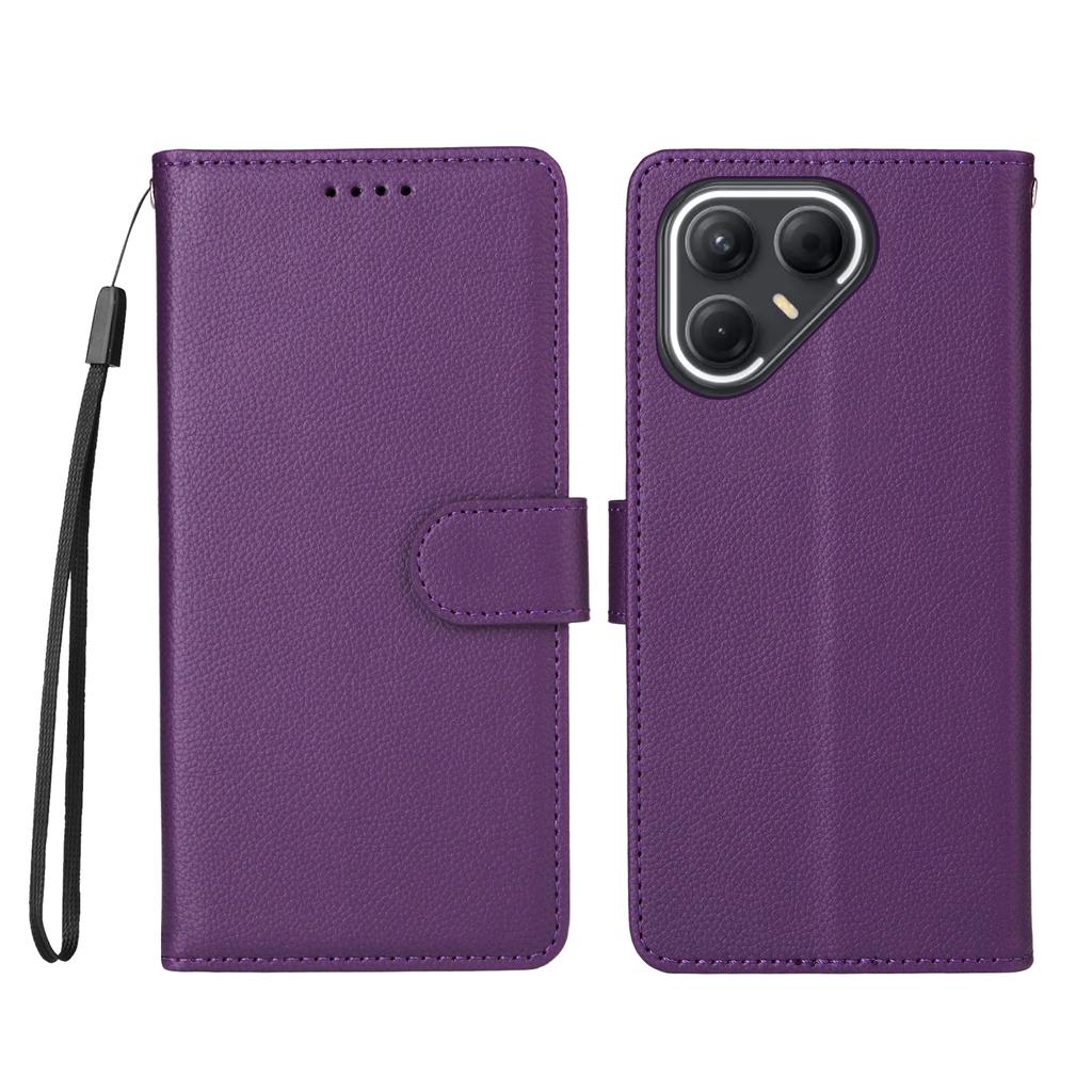 For TECNO Pova 7 5G Case RFID Blocking 3 Card Slots PU Leather Phone Cover with Wrist Strap