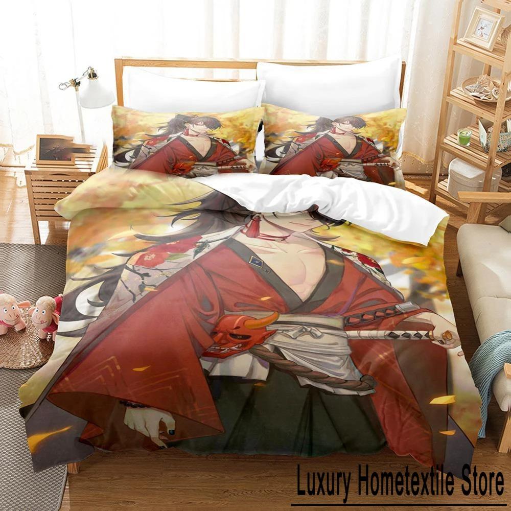 

3D Printed Vox Akuma Bedding Set Boys Girls Twin Queen Size Duvet Cover Pillowcase Bed Kids Adult Fashion Home Textile Tool 70x133cm 2pcs
