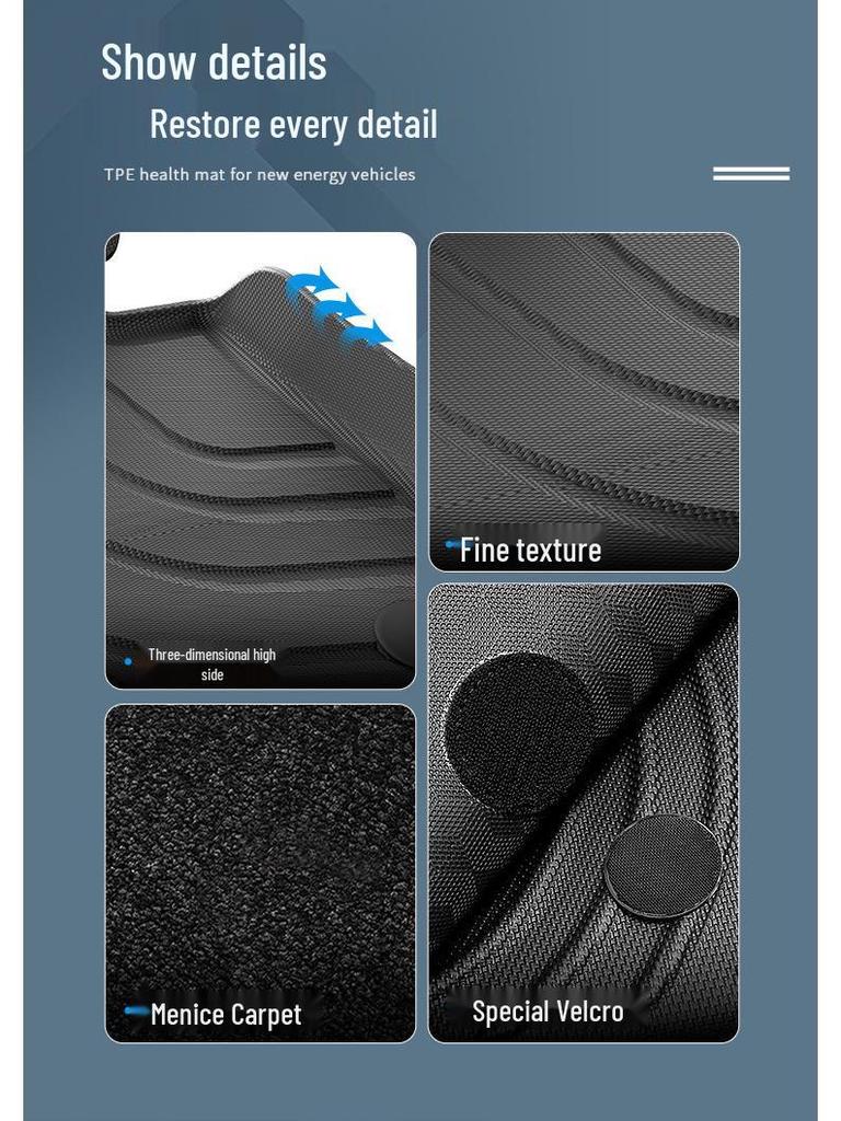 2023 Dywaniki podłogowe BMW i3 TPE: Odporne na zabrudzenia, Wodoodporne, Ekologiczne, z Matą Bagażnika.