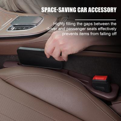 1/2Pcs Car Seat Gap Filler Organizer Easy To Install Universal Fit Car SUV Truck Multifunctional Seat Side Gap Fillers