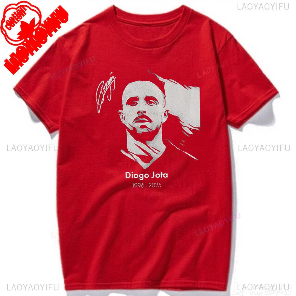 RIP Diogo Jota Tričko Odpočívej v pokoji Diogo Jota Trička Pocta fotbalové legendě Tričko 1996-2025 Pamětní tričko Dárek pro fanouška Bavlněná trička