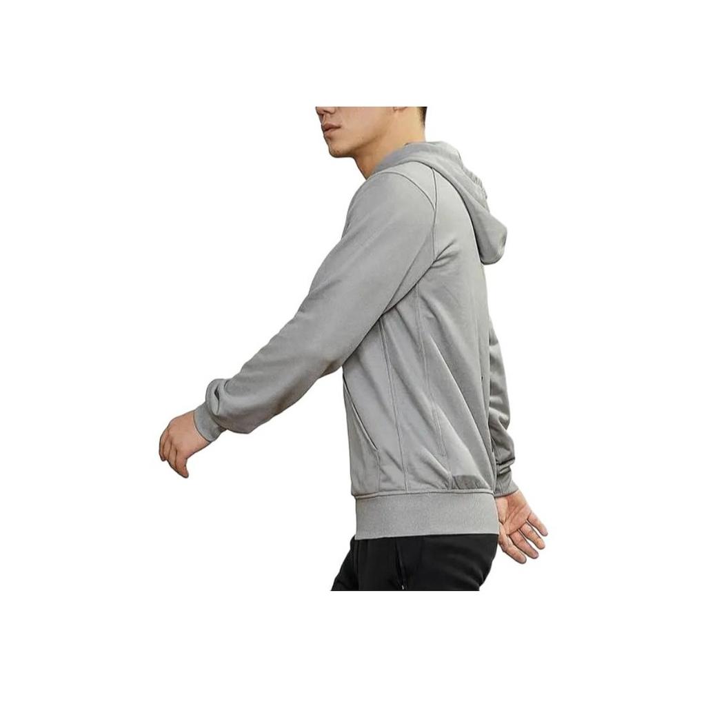 Adidas Casual Running Training Hoodie Men Tops Gray GN0828