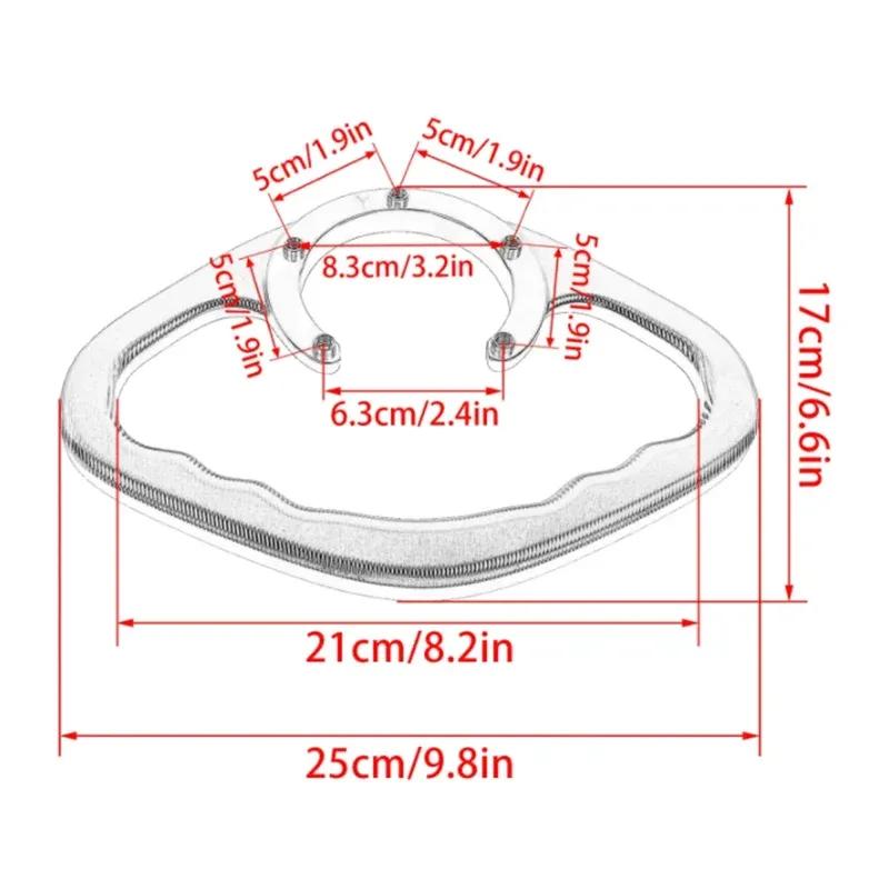 For Yamaha YZFR6 R1 R3 R25 MT09 MT07 FZ1 FZ6 FZ8 YZF600 MT-03 Motorcycle Passenger Handgrips Hand Grip Tank Grab Handles Armrest