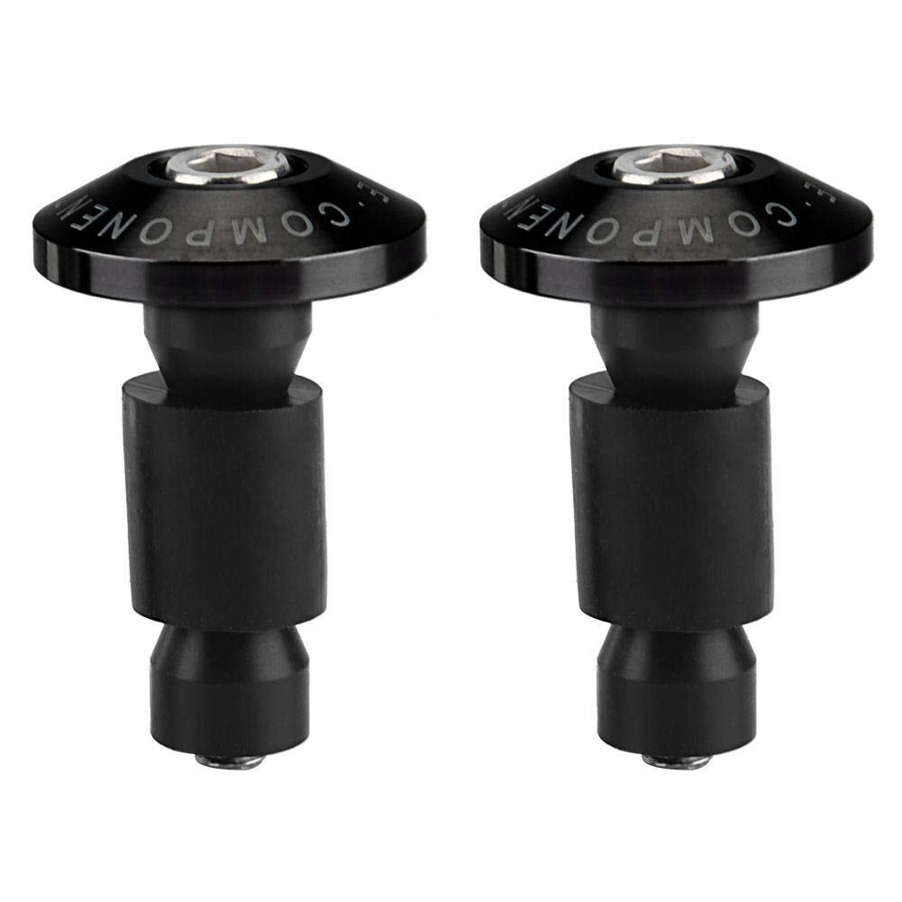 Elerose 22mm 7/8inch Dop Capăt Ghidon Motocicletă, Dop Universal Capăt Ghidon Slider Capăt Dop pentru Curse ATV Off-Road (Negru)