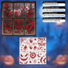Scary Realistic Bloody Handprint Stickers Electrostatic Window Decals  Floor Decoration