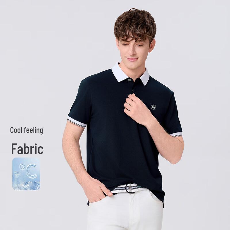 Goldlion Men's Short Sleeve Cooling Polo Shirt