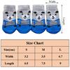 4Pcs Winter Knit Warm Socks for Small Dogs Thick Anti-Slip Pet Dog Socks Chihuahua Paw Protector Dog Booties Acssories S/M/L