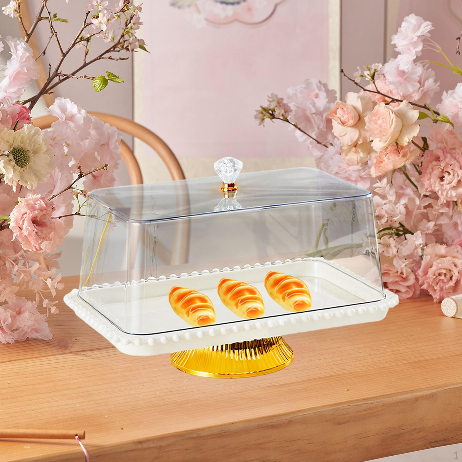 

Подставка для торта, конфетница, контейнер для хранения, домашний декор, фруктовая тарелка, поднос для закусок, для кухни, праздничной готовки White Gold Base 33cm