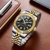 Men's Watch Calendar Luminous Steel Belt Trend Quartz Watch