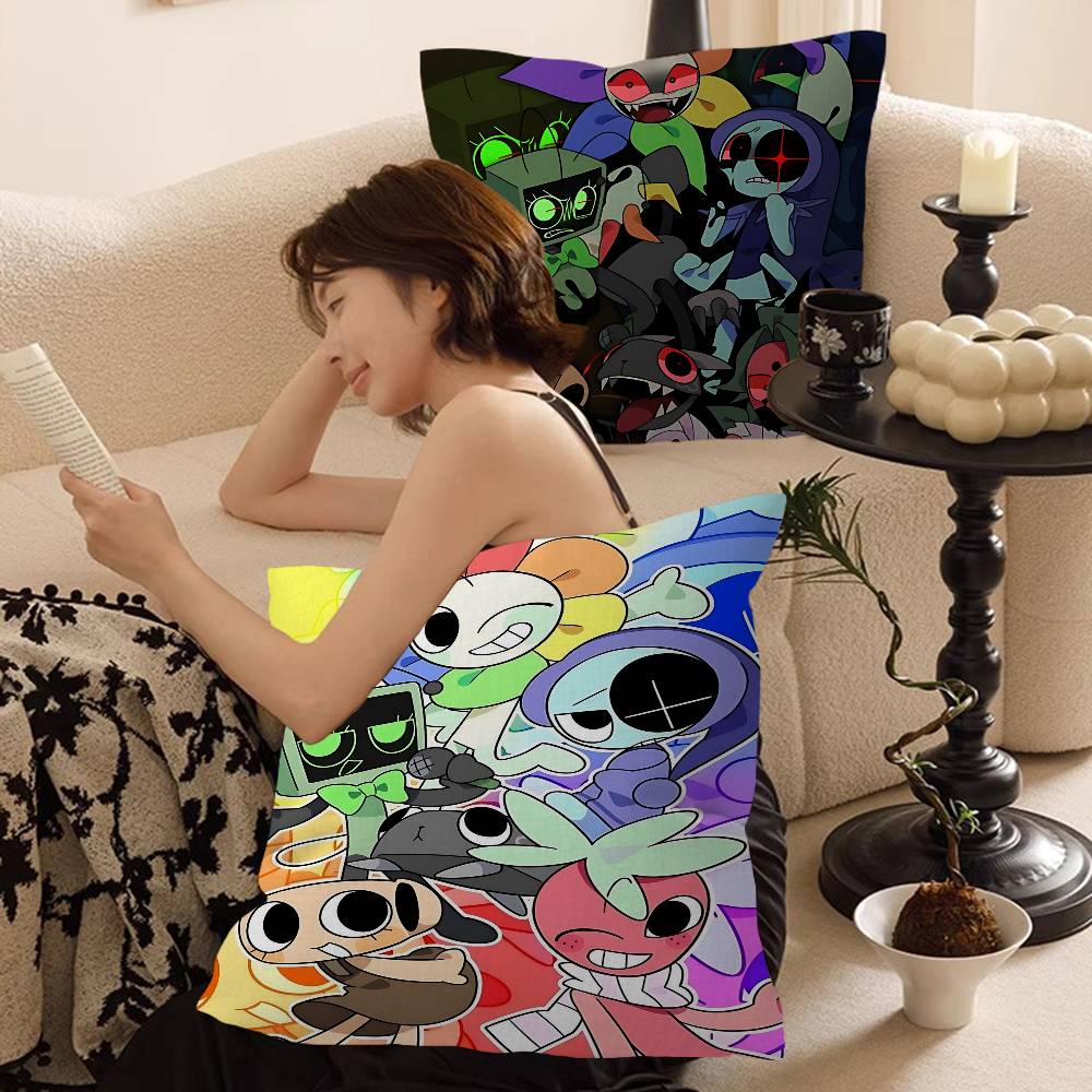 Game D-Dandys World Decorative Room Aesthetics Pillow Case Home Decor Bedroom Sofa Bed Couch Pillow Cover 45x45