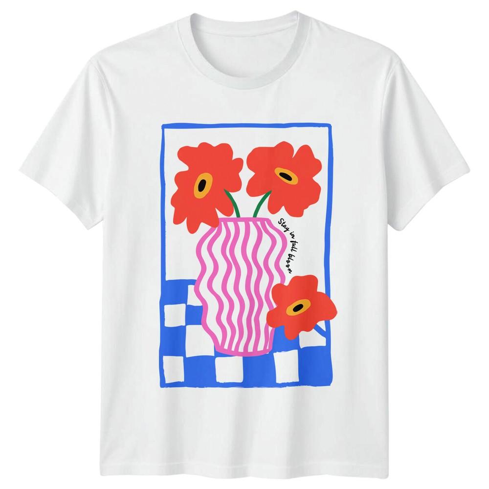 Stay In Full Bloom Floral ArrangeUnisext Unisexs TShirt Unisexs Graphic Tee Unisex S