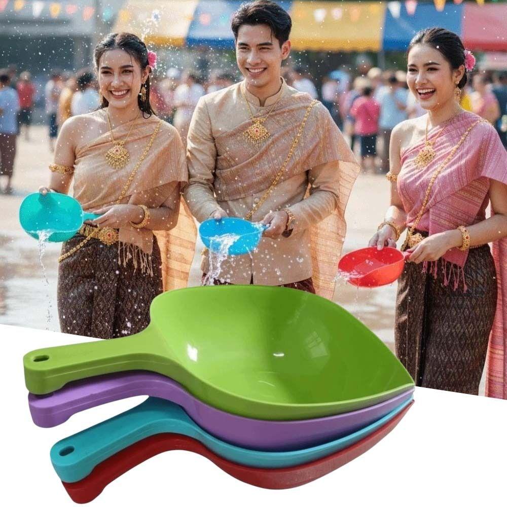 Flusher Creative Water Scoop Solid Color Large Kitchen Water Ladle Portable Floatable Water Dipper Camping