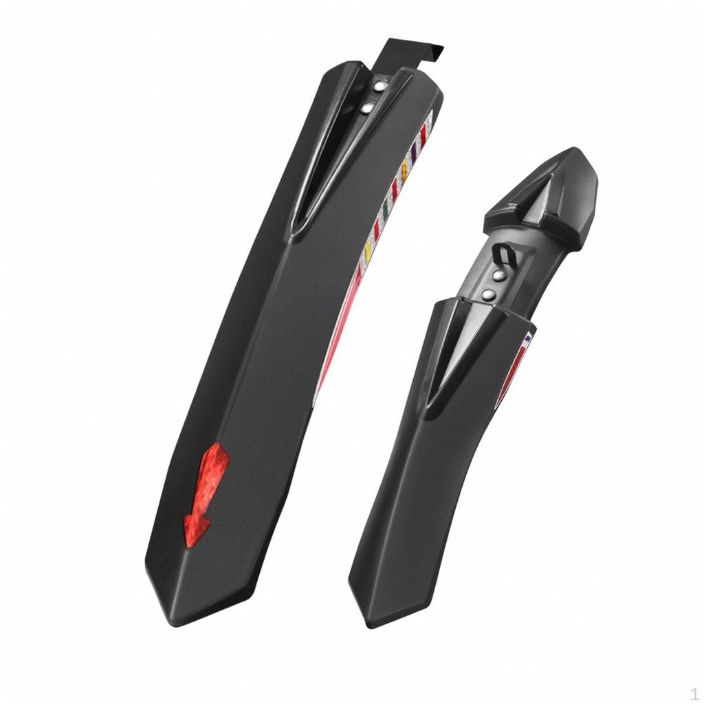 2 Pieces Aerodynamic Cycle Mudguard | Sturdy Build, with Mounting Hardware, Easy to