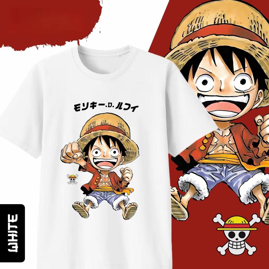 Anime One Piece Monkey D Luffy Printed Tshirt Unisexs and Womens Tshirt Unisexs Top Sports Tshirt 2026 Summer New Tee