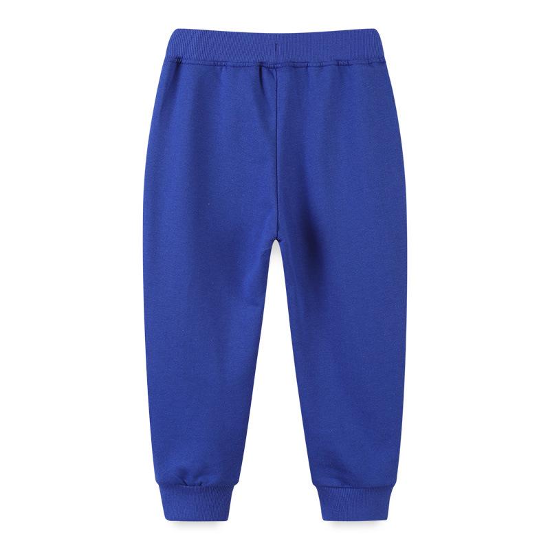 Autumn Cartoon Print Boys' European Style Sweatshirt & Sports Pants Set