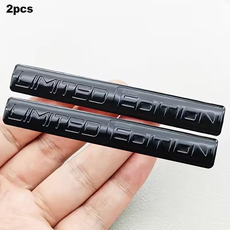 2pcs Black Edition 3D Car Body Badge Limited Edition Sticker Trunk Emblem Decal Accessorie for Car Motorcycle Bike
