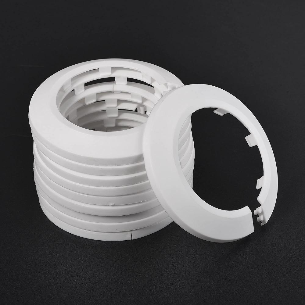 10pcs PP Decoration Plastic Drain Line Coverd White Cover  Water Pipe