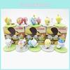 Self Deprecating Bear Chocolate Food Toy Blind Box Collectible Pvc Figures Diy Assembly Kit