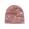 Solid Color Metal Color Hat Elastic Sleeping Night Cap Simple Pullover Cap  Streetwear