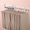 5 In 1 Magic Trouser Rack Hangers Telescopic Stainless Steel Folding Pant Rack Tie Hanger Shelves Bedroom Closet Organizer