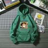 Girls Casual Cartoon Long Sleeve Fleece Hoodie For Spring Autumn Comfort Wear