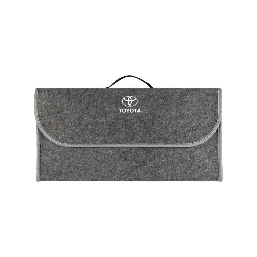 Car Soft Felt Storage Bag Organizer Cars Foldable Trunk Bag For Toyota C-hr Prado Rav4 Yaris Hilux Prius Avensis Corolla Camry