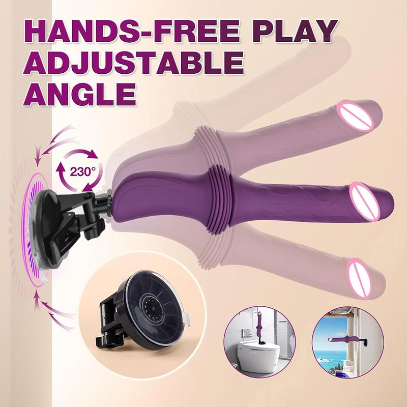 Telescopic Large Dildo Vibrator 10 Vibration 3 Thrusting Realistic Dildos Vagina Massager G Spot Clit Anal Sex Machine for Women