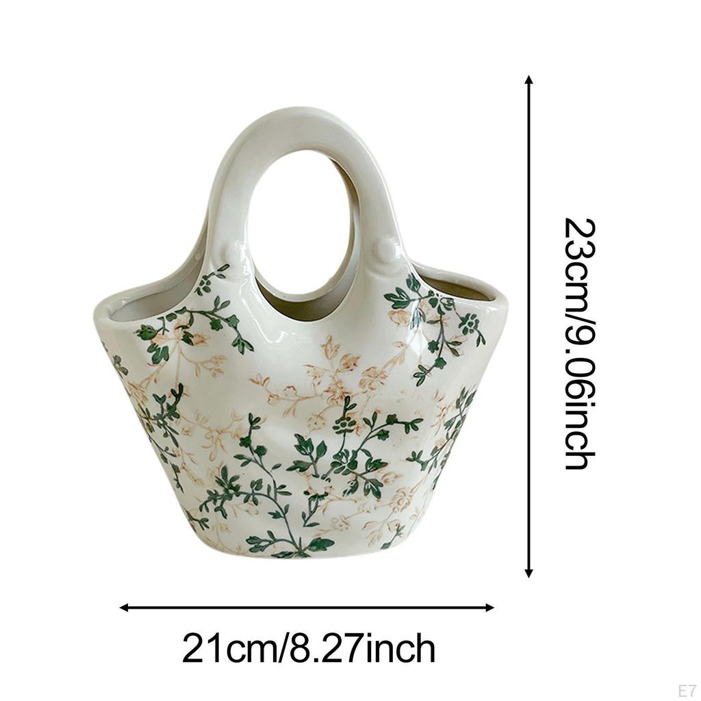 Keramická čínská květinová váza farmářská dekorativní