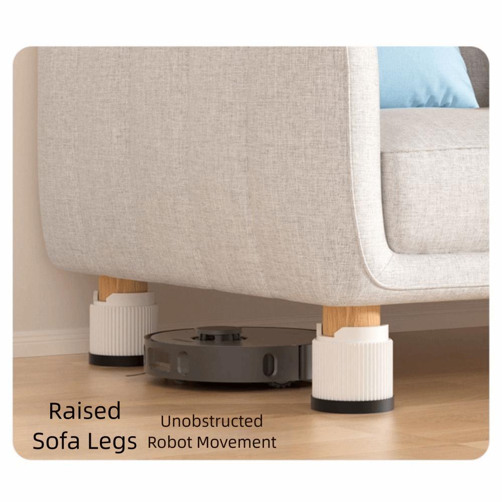 Heavy-Duty Furniture Foot Pad Round Silicone Bed Lifts Risers Adjustable Non-slip Washing Machine Support Desk Sofa Chair Legs