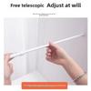 Punch-Free Telescopic Curtain and Clothes Drying Rod for Showers and Doors
