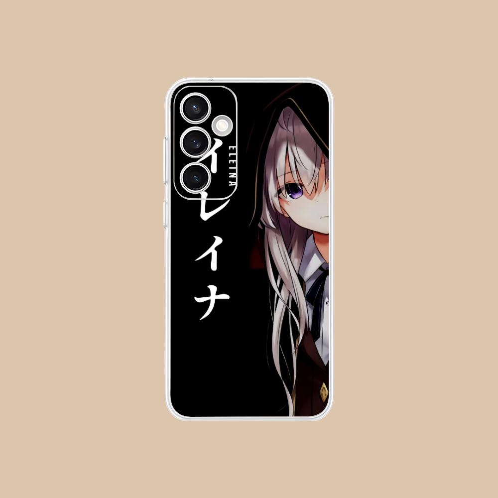 Wandering Witch Elaina Clear Mobile Phone Case for Samsung Galaxy S25 S24 S23 S22 S21Plus FE Ultra Colorful Cover