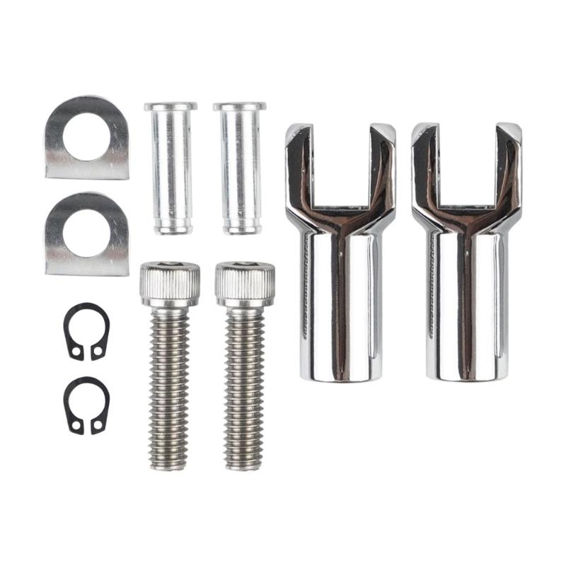 Коррозионностойкие кронштейны-подставки для мотоциклетных подножек, подходящие для энтузиастов, ищущих персонализированные модификации серебряный