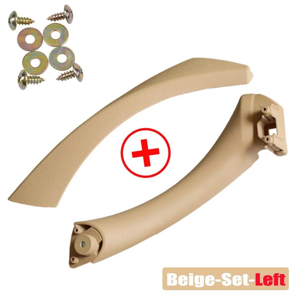 

Для BMW E90 E91 для BMW 3-Series, внутренняя ручка двери автомобиля, панель седана, накладка 51417230850 51419150335 51419150340 Beige-Set-Left