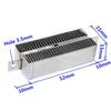 12V 50W/100W PTC Termostatický ohřívač Větrací termostat Topný prvek Elektrické topné příslušenství 1 ks