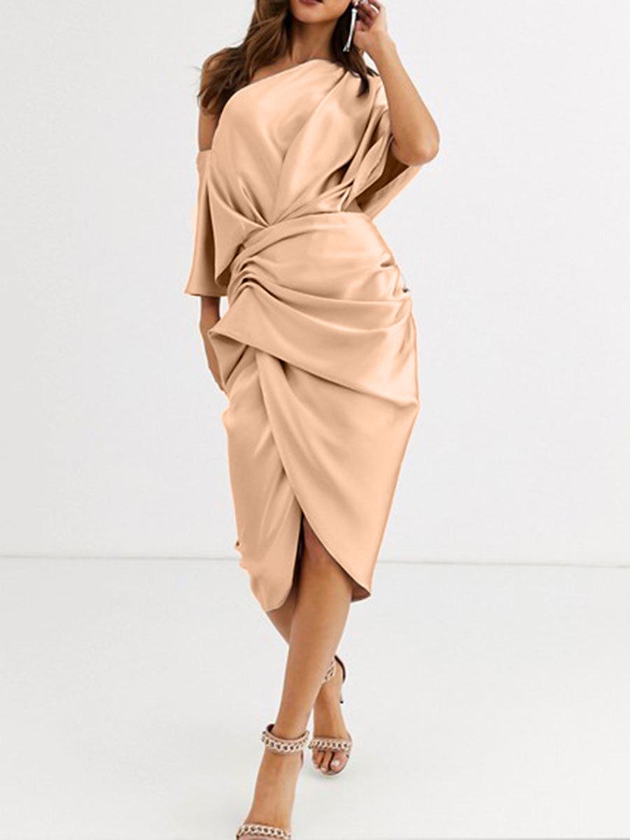 

Весенне-летнее сексуальное свободное маленькое черное платье для женщин – европейский/американский стиль XXL шампанского