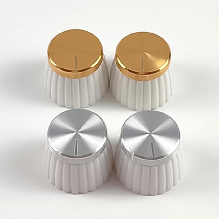2PCS Guitar String Post Caps Precisions Machined Potentiometers Comfortable Textured Surfaces for Enhancing Playabilitys