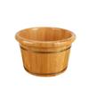 Suzapiw Footbath Barrel, Bath Footbath Barrel, Wooden Barrel with High Rounded Rim, Footbath Basin, Home Bath Barrel, Thick Footbath Barrel, Wooden Fo