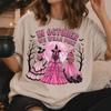 Comfort Colors® In October We Wear Pink Shirt, Breast Cancer Awareness Witches Tee, Halloween Pink Ribbon Support Shirt