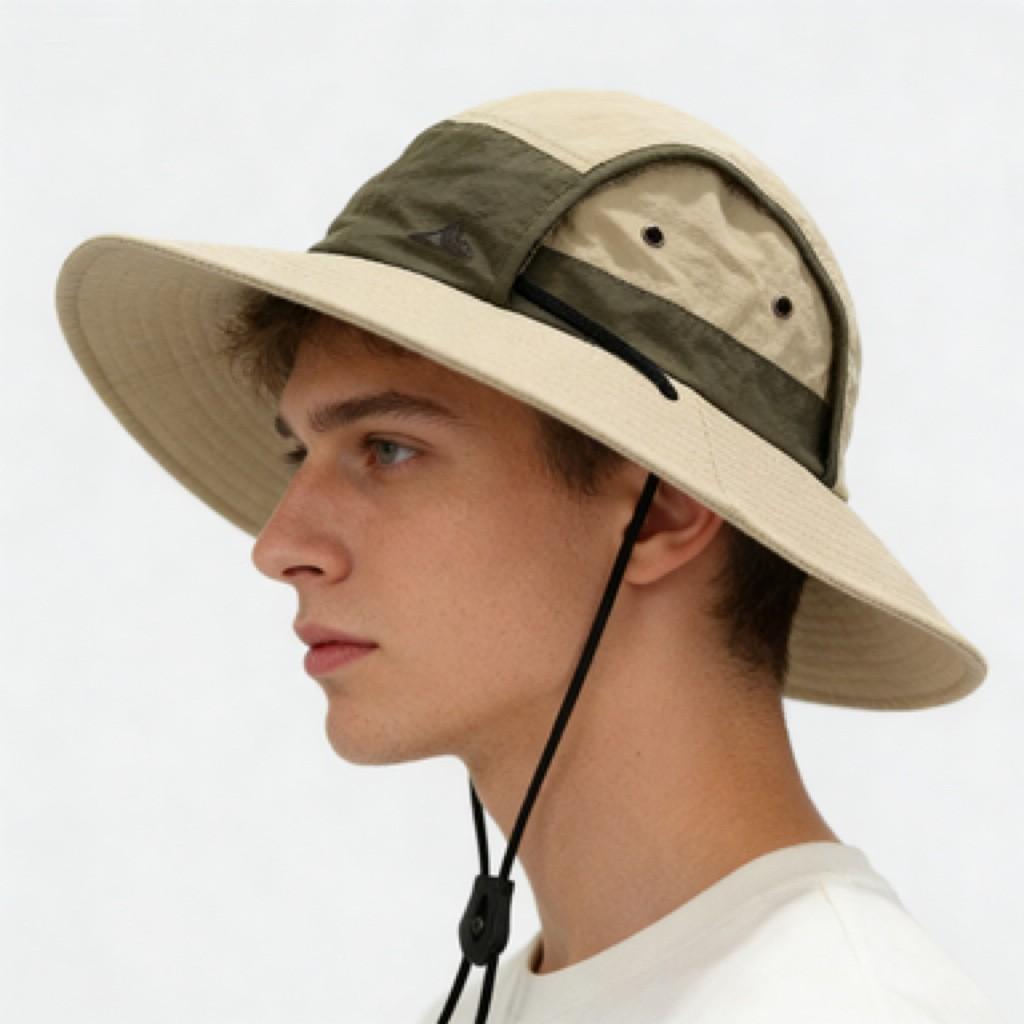 Sun Hats for Men Women Fishing Hat UPF Protection Wide Brim Bucket Hat Breathable Quick-Dry Water Rapellent Outdoor Hiking Beach Travel Summer Hats