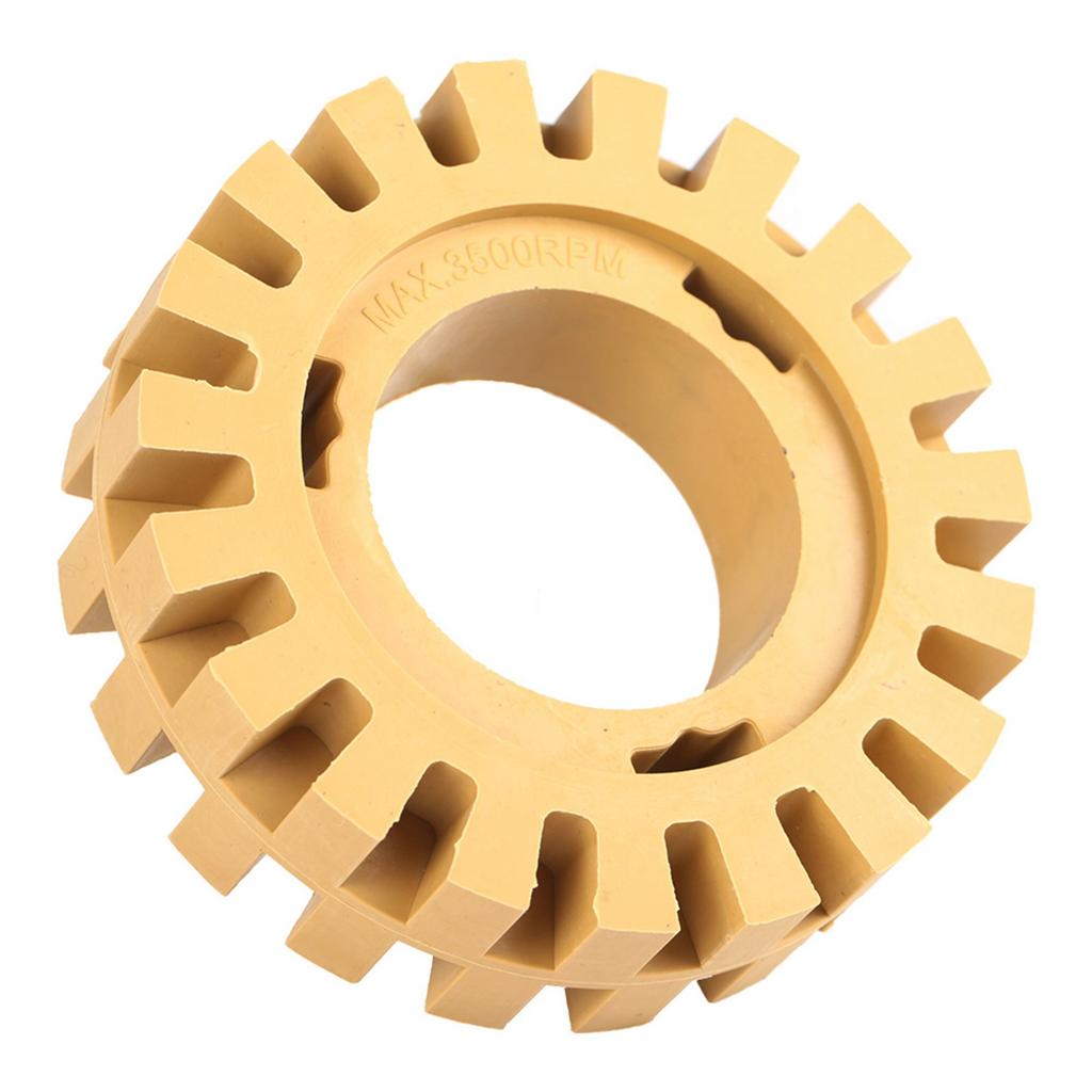 100mm 4in Grinding and Polishing Zigzag Teeth Shape Rubber Wheel Eraser(Shank)