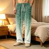 Men's Corduroy Pajama Pants with Pockets, Casual Sleep Bottoms for Home and Bedtime