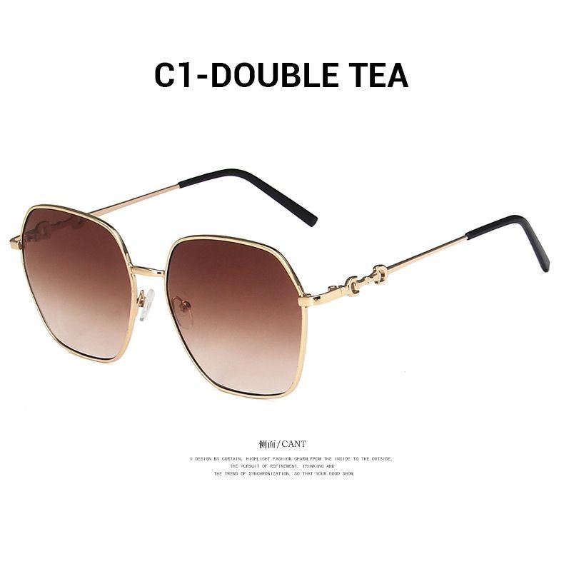 Sunglasses for Women New Gradient Color Korean Edition Trendy UV Resistant Sunglasses Large Face Slimming Polarized Glasses